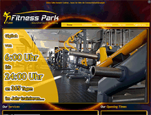 Tablet Screenshot of fitness-park.com